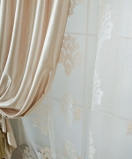 米色羅馬緞面窗簾